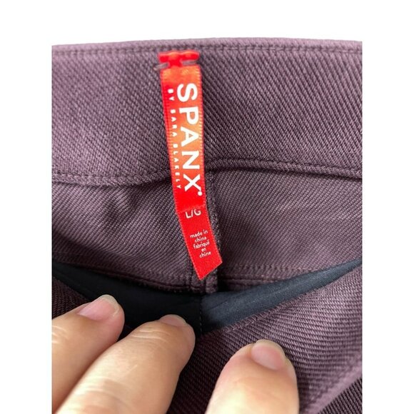 Spanx Women's Wine Maroon Pullover Jeggings Pockets Stretch Shaping Size Large - Picture 2 of 6